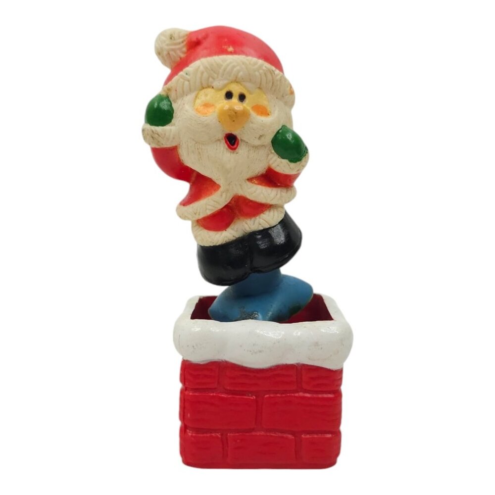 Hallmark Santa Claus Chimney Pop Up Figure 1979 Merry Miniature Kris Kringle Toy